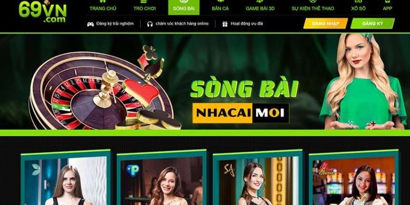 Giao diện nhà cái 69vn – Trải nghiệm cá cược trực tuyến đỉnh cao